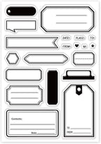 GLOBLELAND Label Clear Stamps Bookmark Silicone Clear Stamp Notes Transparent - Image 8