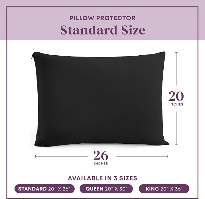 CirclesHome Pillow Protectors 4 Pack Standard Zippered - Image 6
