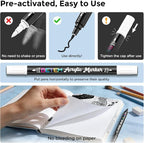 Betem Dual Tip Acrylic Paint Pens, Acrylic Markers - Image 5