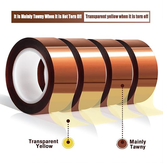 MEBMIK 4 Rolls 20mm x16m Heat Tape High Temperature Heat Resistant Tape Heat - Image 6