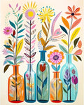 Stamped Cross Stitch Kits for Adults Beginner, Flower Counted Cross Stitch Kits by Unknown