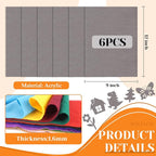 IONTACH 9" X 12" Soft Felt Sheets 1.6mm Thick | Felt Fabric - Image 3