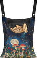 Mushroom Handy Clothespin Bags Moon Space-Saving Clothespin Storage Hanger Bag, Hanging Storage Organizer with Hanging Rope for Home Outdoor Supply