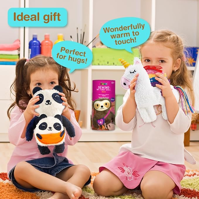 Avenir Sewing Kit for Kids Beginners My First Learn to Sew Craft, Plush Animal - Image 8