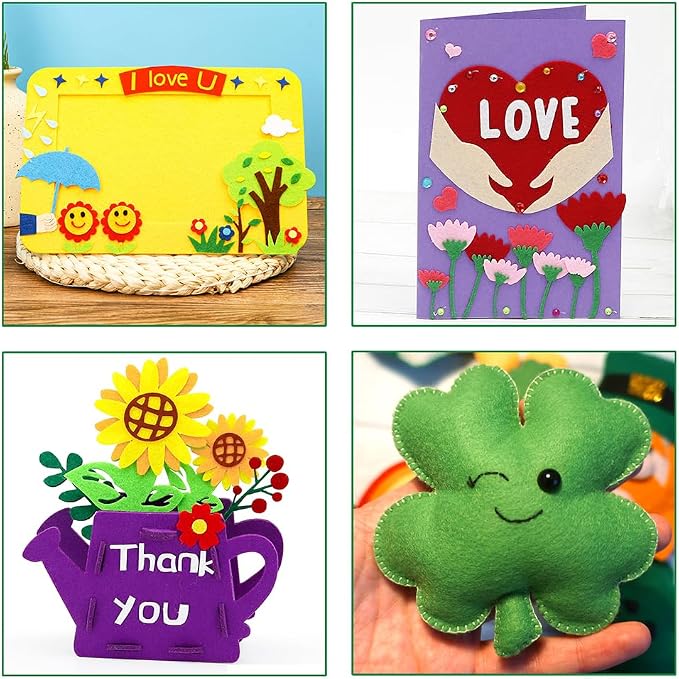 24 Pcs Felt Fabric Sheets, 8 Inch X 12 Inch St. Patrick's Day Green Craft Felt - Image 6