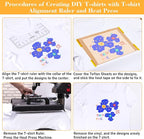18Pcs Sublimation Accessories, Tshirt Ruler Guide Vinyl Alignment Tool - Image 5