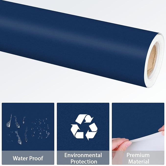 Navy Blue Bulletin Board Paper Roll Navy Blue Bulletin Board Background Paper - Image 4