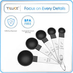 Measuring Cups & Spoons Set, Stackable Cups and Spoons | Nesting Measure Cups - Image 5