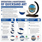 Moving Sand Art Lamp, 360 Degree Rotating Sands of Time Lamp - Image 5