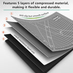 WorkLion Self Healing Cutting Mat: 12''x18'' Double Sided Craft Cutting Mat - Image 3