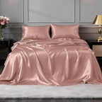FreshCulture Satin Sheets Twin Size Bed Set - Image 2