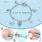 Highergo 469 Pcs Bracelet Making Kit, Jump Rings | 10 Chain Bracelets, 159 Moon - Image 3