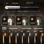 Golden Maple Miniature Paint Brushes Drybrush-10pcs Micro Detail Paint Brush Set - Image 6