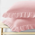 KKJIAF King Size Pillow Cases Set of 2, Light Pink, Envelope Closure, Fade by KKJIAF