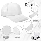 Vabean 24 Pack Sublimation Blank Cap Trucker Mesh Cap Unisex Plain Blank - Image 3