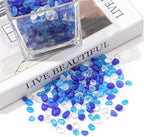 Keedolla 0.5 Lb Colorful Blue Sea Glass Pebbles Aquarium Gravel Fish Tank Rocks - Image 5