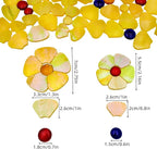 Esweny 12 Flower Stained Glass Mosaic Tiles - Image 4