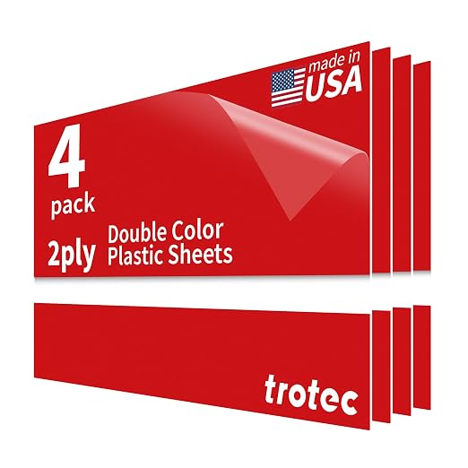 Trotec TroLase | 12"x20"x1/32", Guillotine | Made in USA by TrotecEngravingSupplies