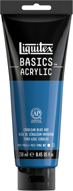 Liquitex BASICS Acrylic Paint, 250ml Tube, Cerulean Blue Hue by Liquitex