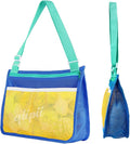 qiipii 1 Pack Beach Mesh Bag Shell Collecting Bag Beach Sand Toy Bags by qiipii