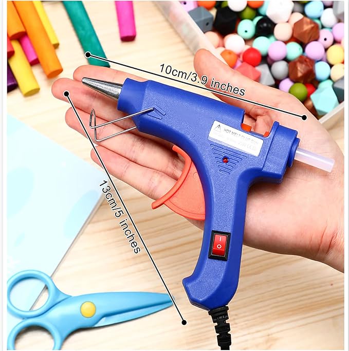 Zhengmy 6 Pieces Mini Hot Glue Gun Crafts Hot Melt Guns Fast Preheating and - Image 2