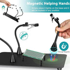 Helping Hands Soldering Station, 12X Magnifying Glass - Image 3