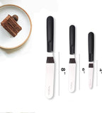 Cake Icing Spatulas with Non-Slip Handle 4 6 Inch Small Offset Palette Knife - Image 2