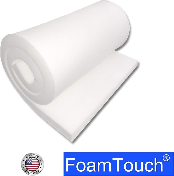 FoamTouch Upholstery Foam Cushion High Density 1" Height x 24" Width x 72" - Image 3