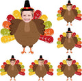 FYSUIMU 50 Sets Fall Thanksgiving Turkey DIY Cutouts Turkey and Hat Cut-Outs by FYSUIMU