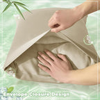 Homiest Cooling Pillow Cases Queen Size Set of 2, 100% Rayon Derived from - Image 5