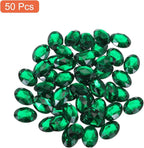 MECCANIXITY 50Pcs Acrylic Oval Gems 13x18 mm Flat Back Artificial Rhinestones - Image 3