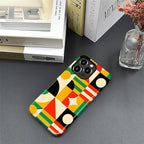 ZHEGAILIAN Case for iPhone 16 Pro, Geometric Colors Durable Shockproof Silicone - Image 4