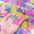 Keedolla Tumbled Sea Glass for Crafts - 10 OZ Colorful Flat Frosted Seaglass by Keedolla