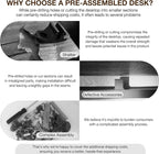 TEMI Small Computer Desk Folding Table - Image 6