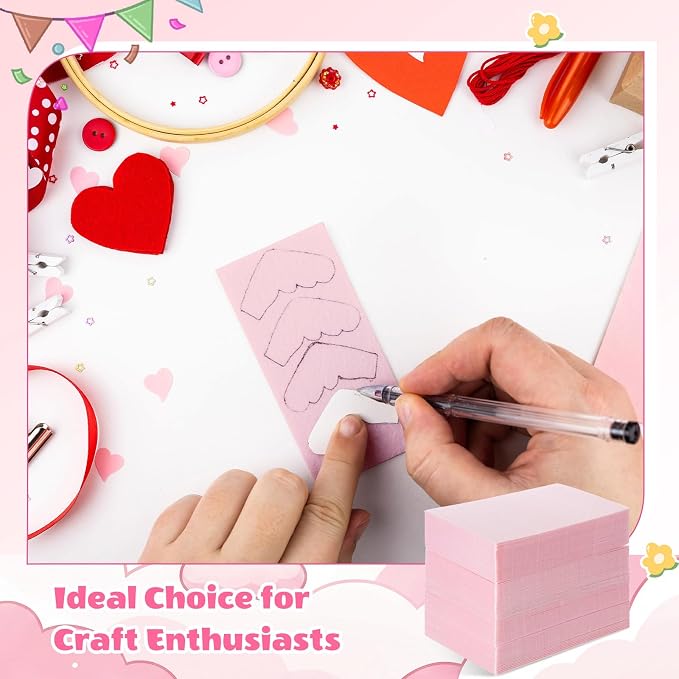 Cholemy 120 Pcs Foam Printing Plates 4 x 6 Inch Pink Foam Sheets 1/20 Inch - Image 5