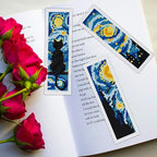 ORIGACH 6 Set Starry Night and Black Cat Cross Stitch Bookmark Kit - Image 6