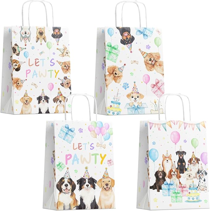 24 Pack Puppy Party Favor Bags, Puppy Gift Bags by Unknown