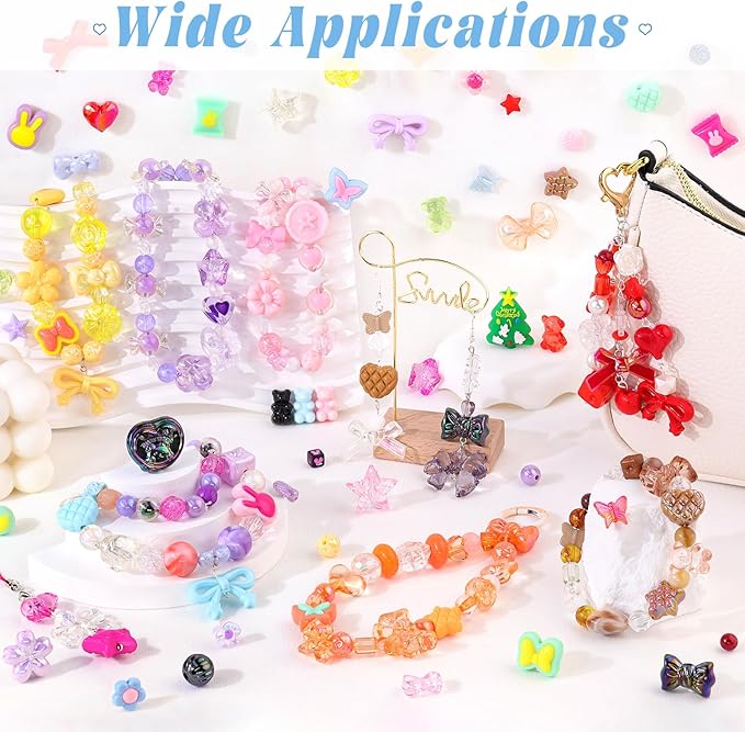 700-750PCS TINKRSTUFF Assorted 10 Colors Mixed Acrylic Beads - Image 6