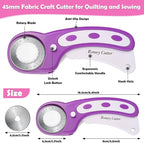 Rotary Fabric Cutter and Mat Set, Audab Self Healing Sewing Mats Shirt Cutter - Image 3