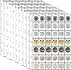 462 Pockets Coin Binder Collection Supplies Pages, Standard 9 Hole Coin by Xxmbbjy