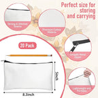 Legigo Blank Canvas Bag Zipper Pouch Makeup Bags Bulk - Image 2