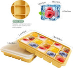 Tvmania Ice Cube Trays Set of 2, 15-Cube Silicone Molds - Image 3