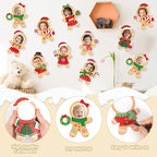 54Pcs Christmas DIY Paper Cutouts, Christmas Gingerbread Man Cut Outs Bulletin - Image 3