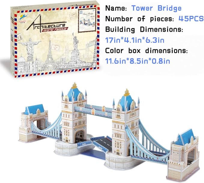 Architecture World Famous of 3D Puzzle.Build Your Own Collection of 17 Global - Image 5