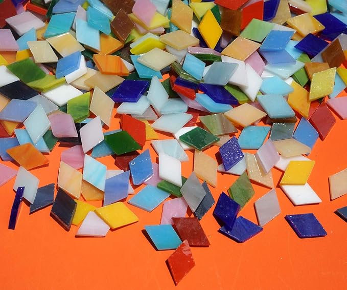 Lanyani Diamond Glass Mosaic Tiles Pieces Stained Glass - Image 3