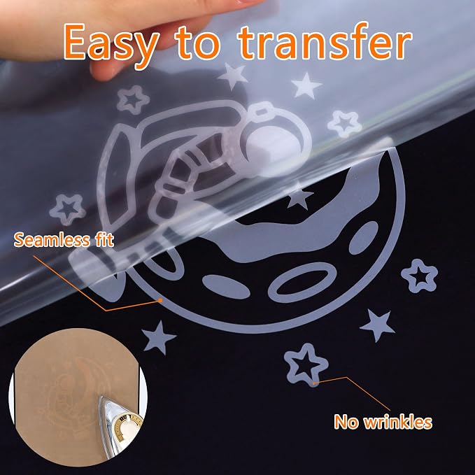 HTVVETUR Reflective Heat Transfer Vinyl Roll 12 Inch by 5 Feet Iron on DIY - Image 5