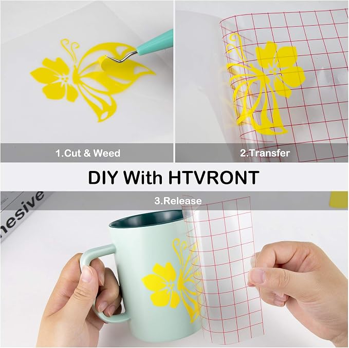 HTVRONT Yellow Permanent Vinyl - Image 7