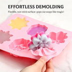 SJ Silicone Soap Molds 2 Packs, 3D Flower Silicone Molds - Image 3