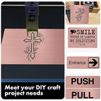 5PCS Laser Engraving Double Color ABS Plastic Sheet, Two-Tone Laserable - Image 5