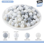 160Pcs Silicone Beads 12mm Mix Color, Bulk Silicone Beads 12mm - Image 2